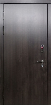 Стальная дверь с отделкой из панелей МДФ ПВХ без рисунка Стальная дверь с отделкой из панелей МДФ ПВХ без рисунка
