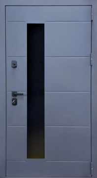 Входная дверь с остеклением и рисунком на металле (порошковое покрытие) Входная дверь с остеклением и рисунком на металле (порошковое покрытие)